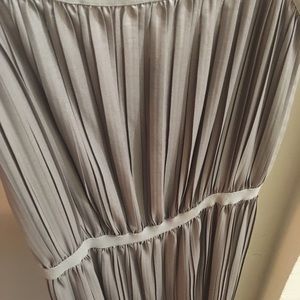 BCBG Long Silver Dress